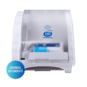 Dispenser de Papel Toalha Interfolhado – (Branco/Transparente)
