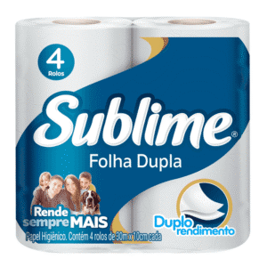 Papel Higiênico Sublime Softy’s Folha Dupla – 30m (4 Rolos)