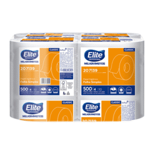 Papel Higiênico em Rolo Elite Classic Folha Dupla – (500 m)