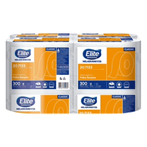 Papel Higiênico em Rolo Elite Classic Folha Simples – (300 m)
