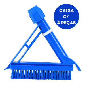 ESCOVA PARA REJUNTE - MAXI TECH - AZUL - CAIXA 4 PEÇAS