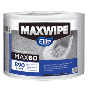 Pano de Limpeza Pesada MAXWIPE MAX60 Rolo – (1X890 PANOS (AZ) - 207612)