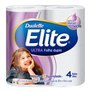 Papel Higiênico Elite Ultra Folha Dupla – 30m (4 Rolos)